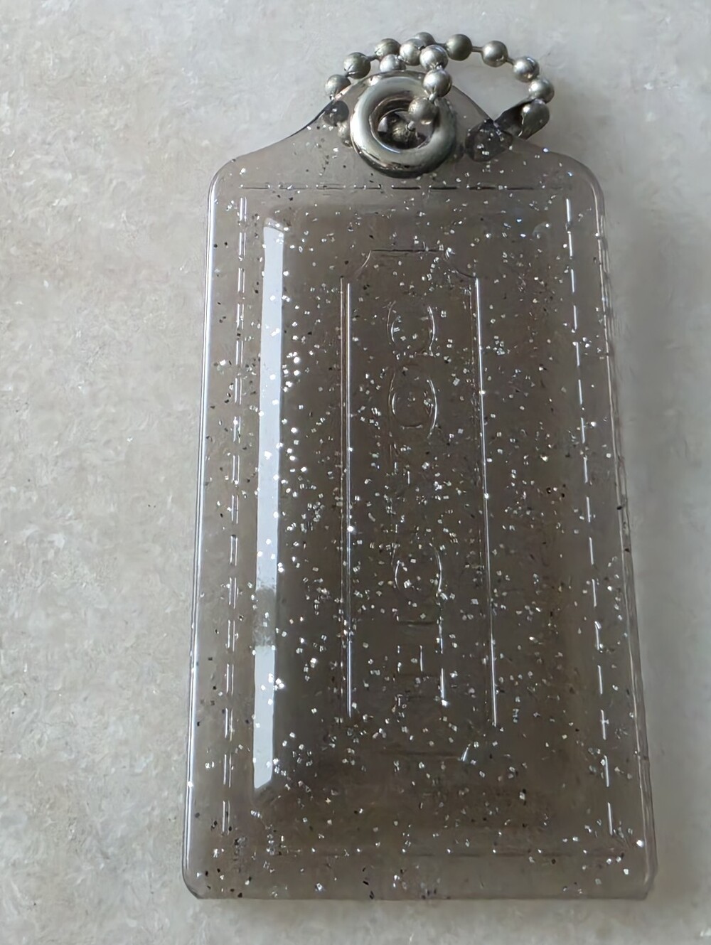 Coach Glitter Hang Tag